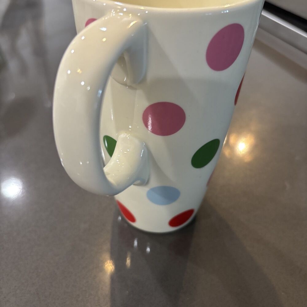 Polka Dot Ceramic Coffee Latte Mug Matilda Jane Clothing 16 oz (No Lid) - Picture 6 of 10